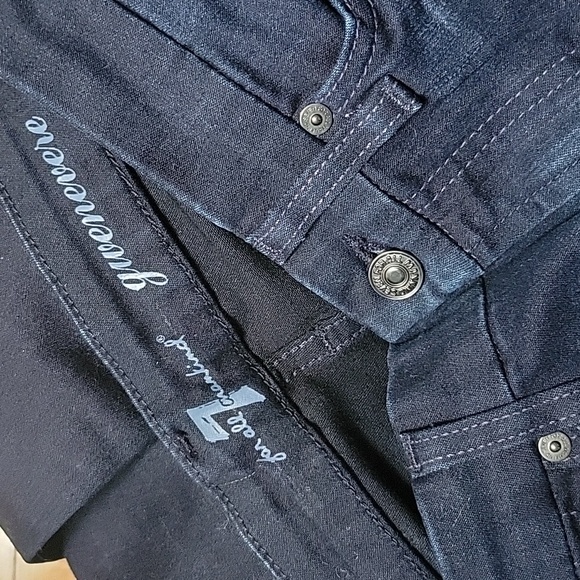 7 For All Mankind jeans gwenevere Size 26 Dark Denim - Picture 5 of 5